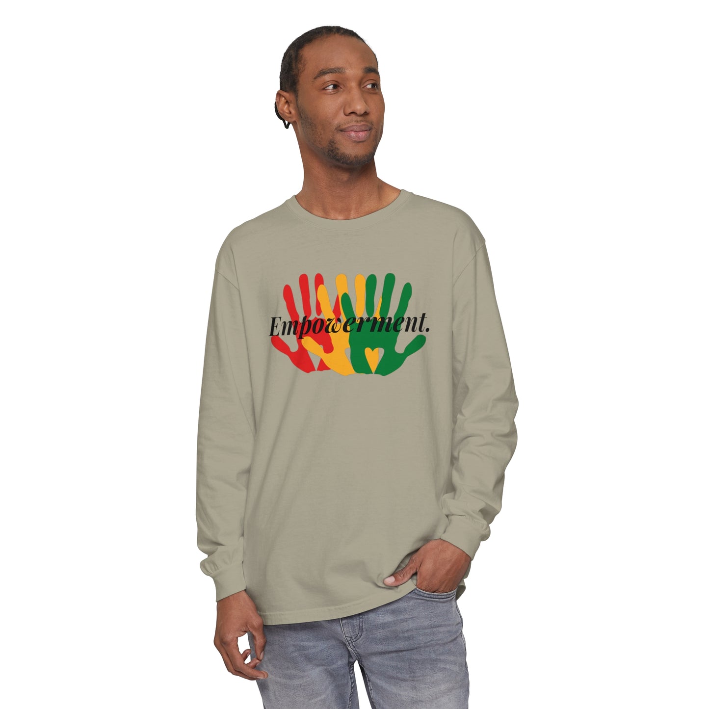 Unisex Garment-dyed Long Sleeve T-Shirt-Empowerment