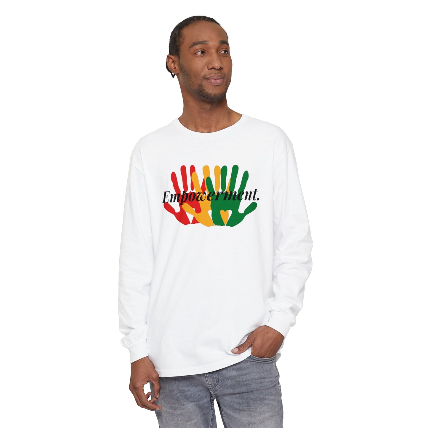 Unisex Garment-dyed Long Sleeve T-Shirt-Empowerment