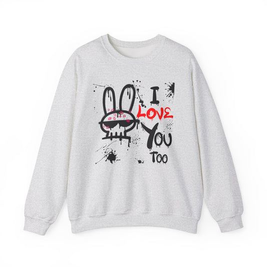 Unisex Heavy Blend™ Crewneck Sweatshirt_LoveBunny