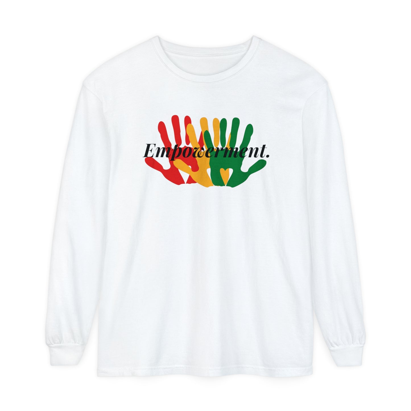 Unisex Garment-dyed Long Sleeve T-Shirt-Empowerment