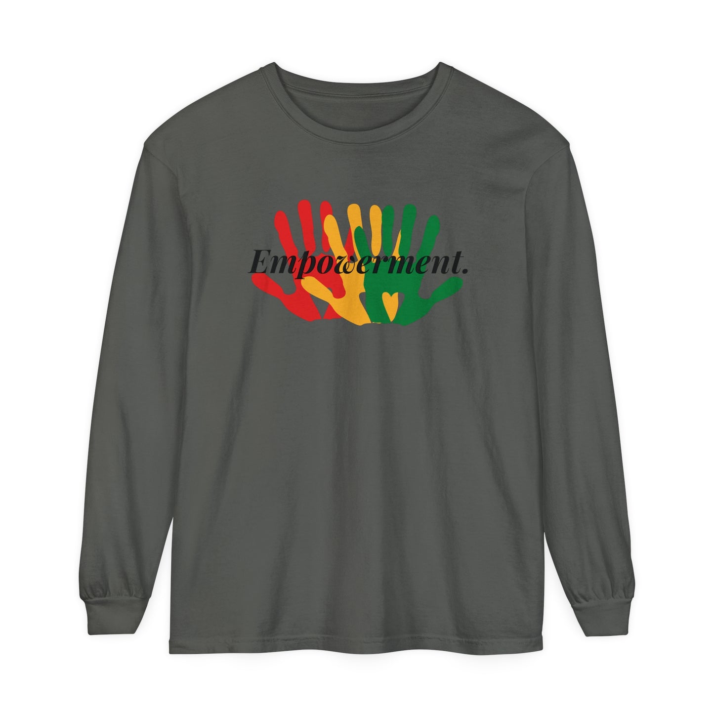 Unisex Garment-dyed Long Sleeve T-Shirt-Empowerment