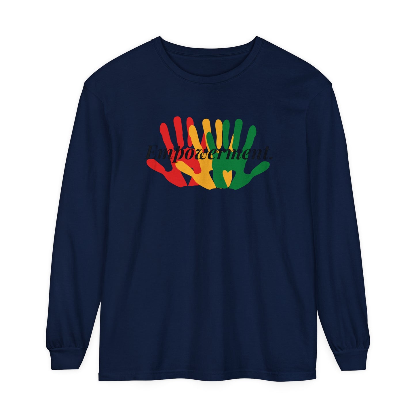 Unisex Garment-dyed Long Sleeve T-Shirt-Empowerment