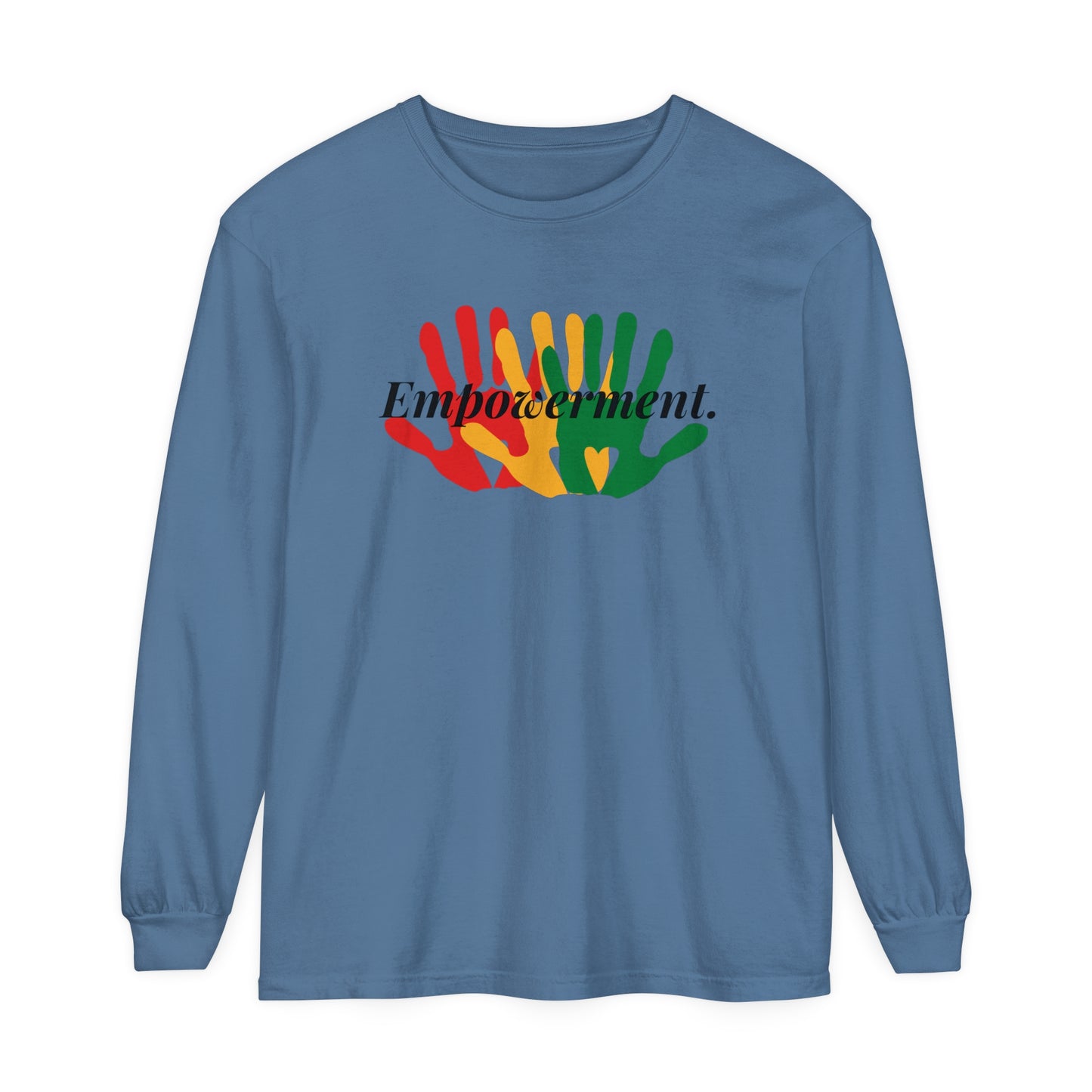 Unisex Garment-dyed Long Sleeve T-Shirt-Empowerment