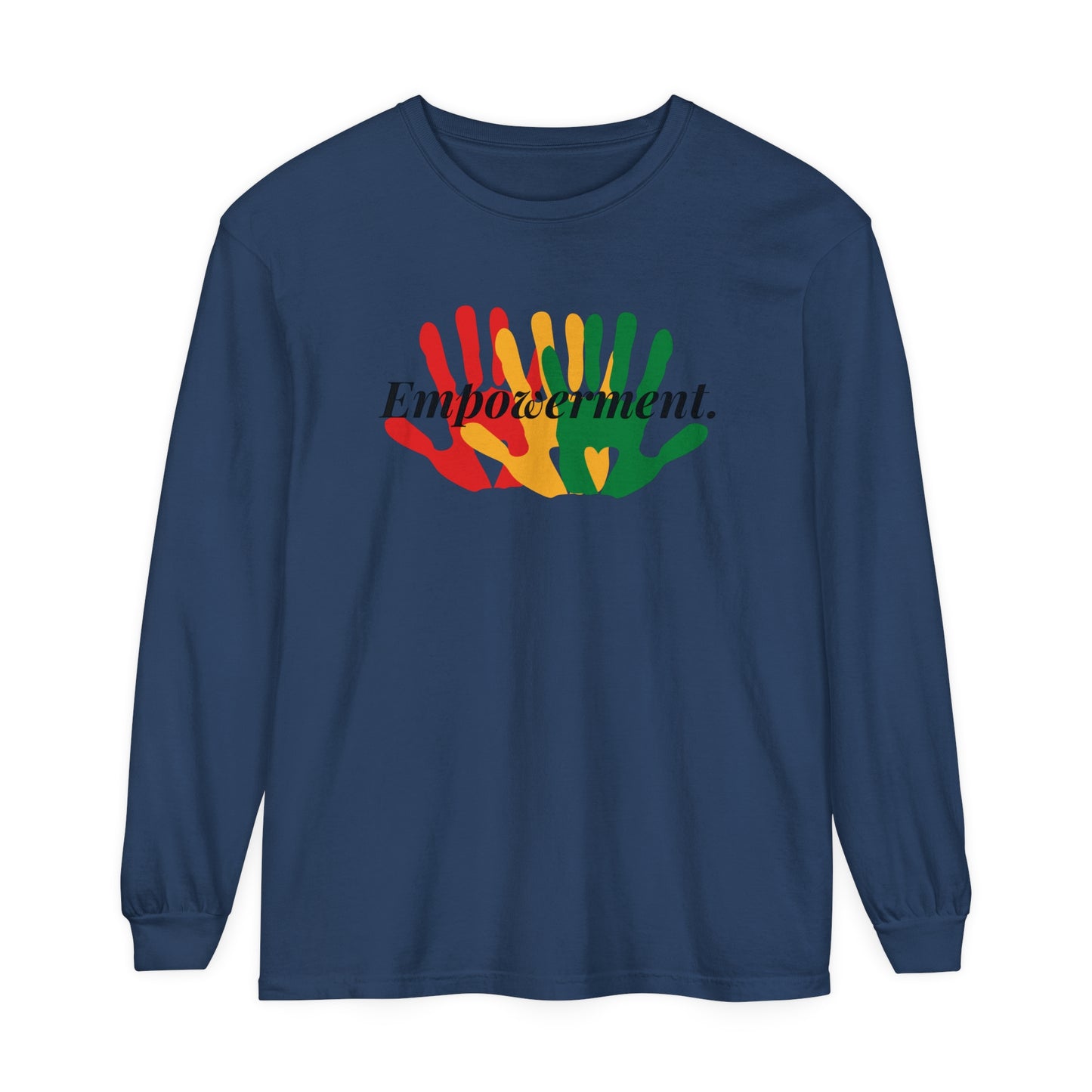 Unisex Garment-dyed Long Sleeve T-Shirt-Empowerment