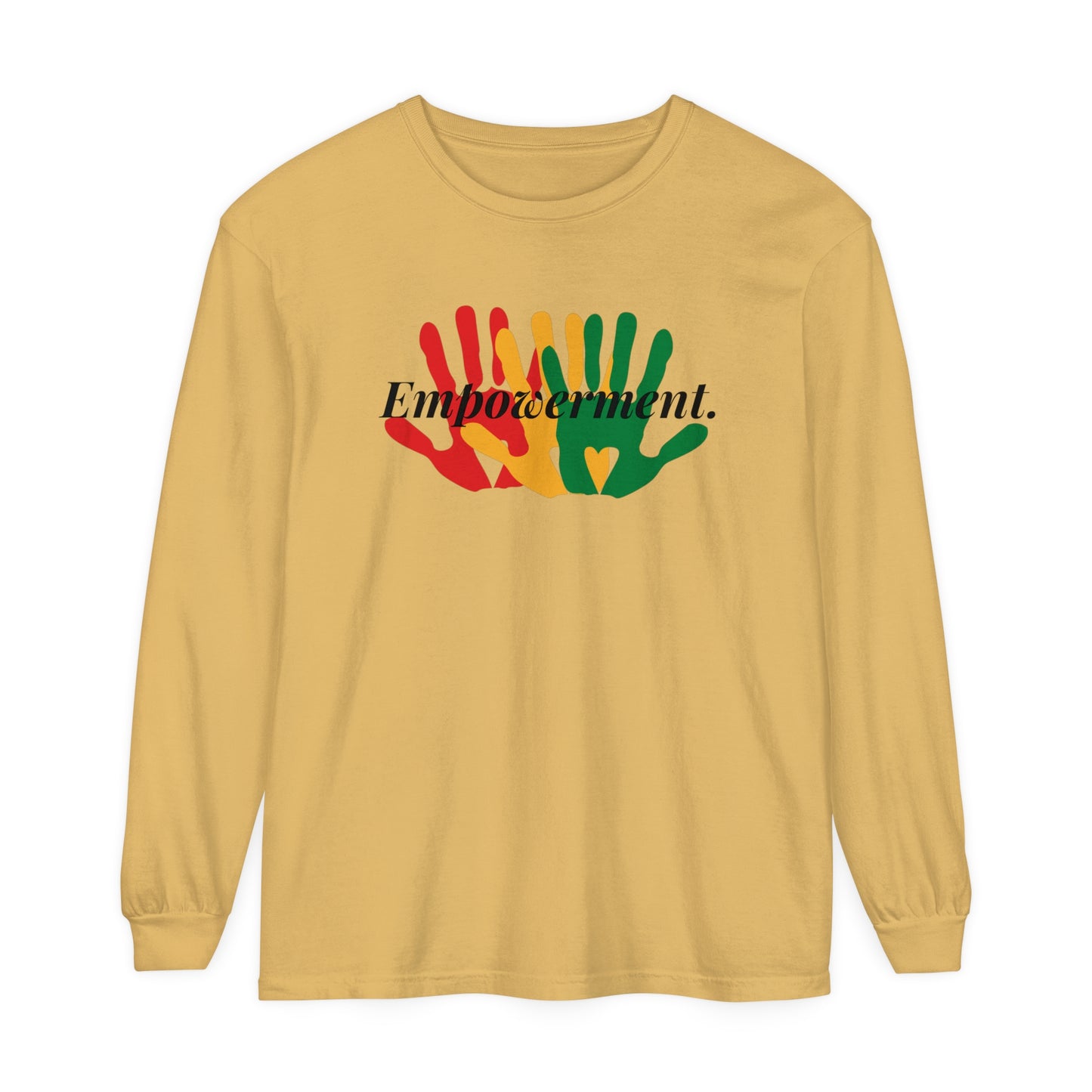 Unisex Garment-dyed Long Sleeve T-Shirt-Empowerment